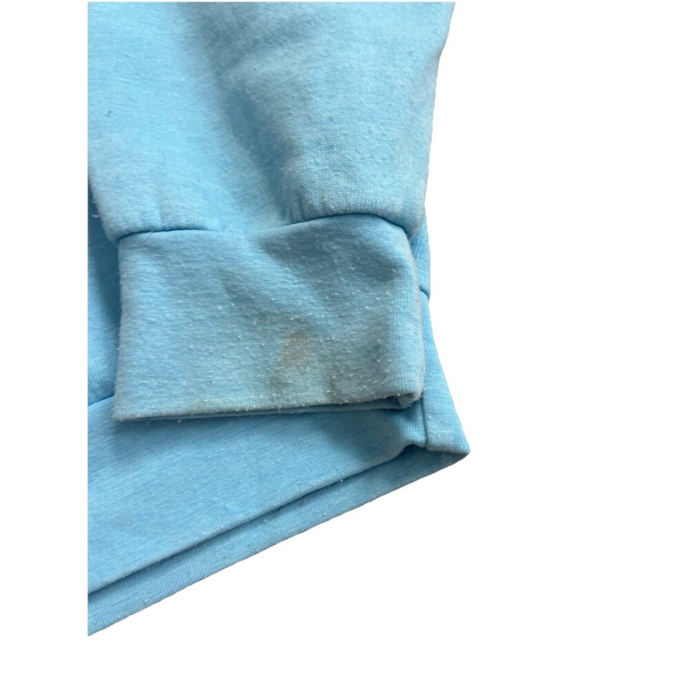 Aviator Nation Sky Blue Crewneck Sweatshirt With Embroidered Rainbow Small - Picture 8 of 8